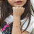 Pulseira Ouro 18k Bolinhas com Pedrinhas Juntinhas - Infantil - Imagem 2