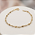 Pulseira Ouro 18k Bolinhas com Pedrinhas Juntinhas - Infantil - Imagem 1