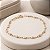 Pulseira Ouro 18k Pedrinhas Brancas Juntinhas - Infantil - Imagem 1