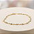 Pulseira Ouro 18k Pedrinhas Brancas Juntinhas - Infantil - Imagem 4