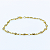 Pulseira Ouro 18k Pedrinhas Brancas Juntinhas - Infantil - Imagem 3