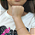 Pulseira Ouro 18k Pedrinhas Brancas Juntinhas - Infantil - Imagem 2
