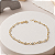 Pulseira Ouro 18k Pedrinhas Brancas Juntinhas - Infantil - Imagem 3