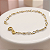 Pulseira Ouro 18k Pérolas Naturais com Pedrinhas Juntinhas - Infantil - Imagem 1