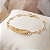 Pulseira Ouro 18k Chapinha com Pérolas Naturais Espaçadas - Infantil Personalizado - Imagem 1