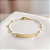 Pulseira Ouro 18k Chapinha com Pérolas Naturais Espaçadas - Infantil Personalizado - Imagem 2