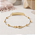 Pulseira Ouro 18k Chapinha com Bolinhas Espaçadas - Infantil Personalizado - Imagem 2