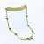 Pulseira Ouro 18k Chapinha com Bolinhas Espaçadas - Infantil Personalizado - Imagem 2