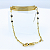 Pulseira Ouro 18k Chapinha Corrente Coffee - Infantil Personalizado - Imagem 3