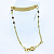 Pulseira Ouro 18k Chapinha Corrente Coffee - Infantil Personalizado - Imagem 1