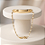 Pulseira Ouro 18k Chapinha Corrente Coffee - Infantil Personalizado - Imagem 1