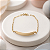 Pulseira Ouro 18k Chapinha Corrente Coffee - Infantil Personalizado - Imagem 2