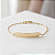 Pulseira Ouro 18k Chapinha Corrente Cartier - Infantil Personalizado - Imagem 1