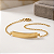 Pulseira Ouro 18k Chapinha Corrente Elo Português - Infantil Personalizado - Imagem 1