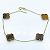 Pulseira 4 Trevos Olho de Tigre em Ouro 18k - Imagem 2