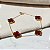 Pulseira 4 Trevos Ágata Vermelha em Ouro 18k - Imagem 1