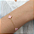 Pulseira 4 Trevos Madrepérola Rosa em Ouro 18k - Imagem 1