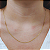 Corrente Ouro 18k Piastrine - Imagem 1