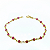 Pulseira Ouro 18k Pedrinhas Vermelhas Juntinhas  - Infantil - Imagem 3