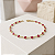 Pulseira Ouro 18k Pedrinhas Vermelhas Juntinhas - Infantil - Imagem 1