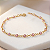 Pulseira Ouro 18k Pedrinhas Rosa Juntinhas - Infantil - Imagem 3