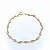 Pulseira Ouro 18k Pedrinhas Rosa Juntinhas  - Infantil - Imagem 1