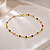 Pulseira Ouro 18k Pedrinhas Coloridas Juntinhas - Infantil - Imagem 3