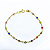 Pulseira Ouro 18k Pedrinhas Coloridas Juntinhas  - Infantil - Imagem 1