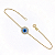 Pulseira Ouro 18k Olho Grego 15mm Central - Imagem 4