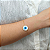 Pulseira Ouro 18k Olho Grego 15mm Central - Imagem 1