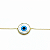 Pulseira Ouro 18k Olho Grego 15mm Central - Imagem 3
