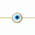 Pulseira Ouro 18k Olho Grego 18mm Central - Imagem 3