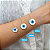 Pulseira Ouro 18k Olho Grego 18mm Central - Imagem 5