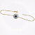 Pulseira Ouro 18k Olho Grego 18mm Central - Imagem 4