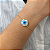 Pulseira Ouro 18k Olho Grego 18mm Central - Imagem 1