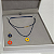 Kit com 3 Pingentes Olho Grego 15mm Ouro 18k + Colar Fio de Seda - Personalizado - Imagem 1