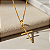 Pingente Cruz Lisa em Ouro 18k - Imagem 1