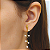 Brinco Zig-Zag Ouro 18k com Pérolas Naturais - Imagem 2