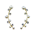 Brinco Cotton Ouro 18k com Pérolas Naturais - Imagem 1