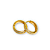 Brinco Argola Pequena Cravejada em Ouro 18k - Imagem 1