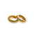 Brinco Argola Pequena Cravejada em Ouro 18k - Imagem 3