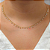 Colar Ouro 18k Pedras Pendentes - Imagem 1
