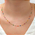 Colar Ouro 18k Pedras Coloridas Juntas - Imagem 2