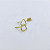 Brinco Lovely Ouro 18k - Imagem 3