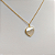 Pingente Ouro 18K Coração Madrepérola 15mm - Imagem 5