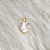 Pingente Ouro 18K Coração Madrepérola 10mm - Imagem 2