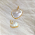 Pingente Ouro 18K Coração Madrepérola 10mm - Imagem 6