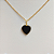 Pingente Ouro 18K Coração Ônix 10mm - Imagem 3