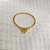 Anel Solitário Torcido 4 garras em Ouro 18k - Imagem 6