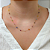 Colar Cristal Colorido em Ouro 18k - Imagem 1